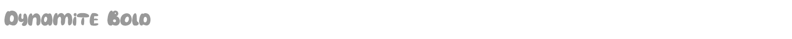 Dynamite Punch font preview